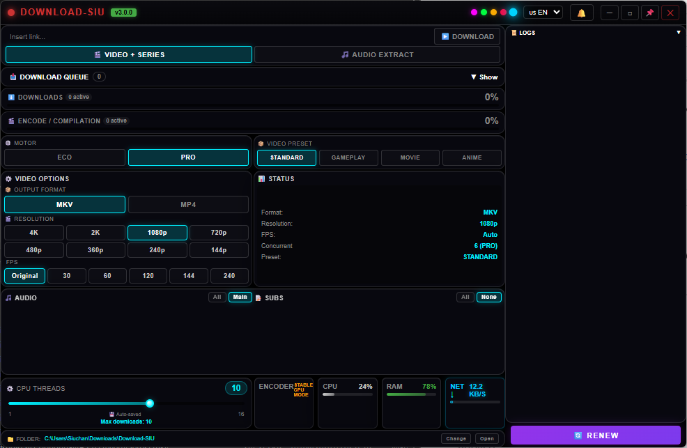 Download SIU with the Cyan theme applied.